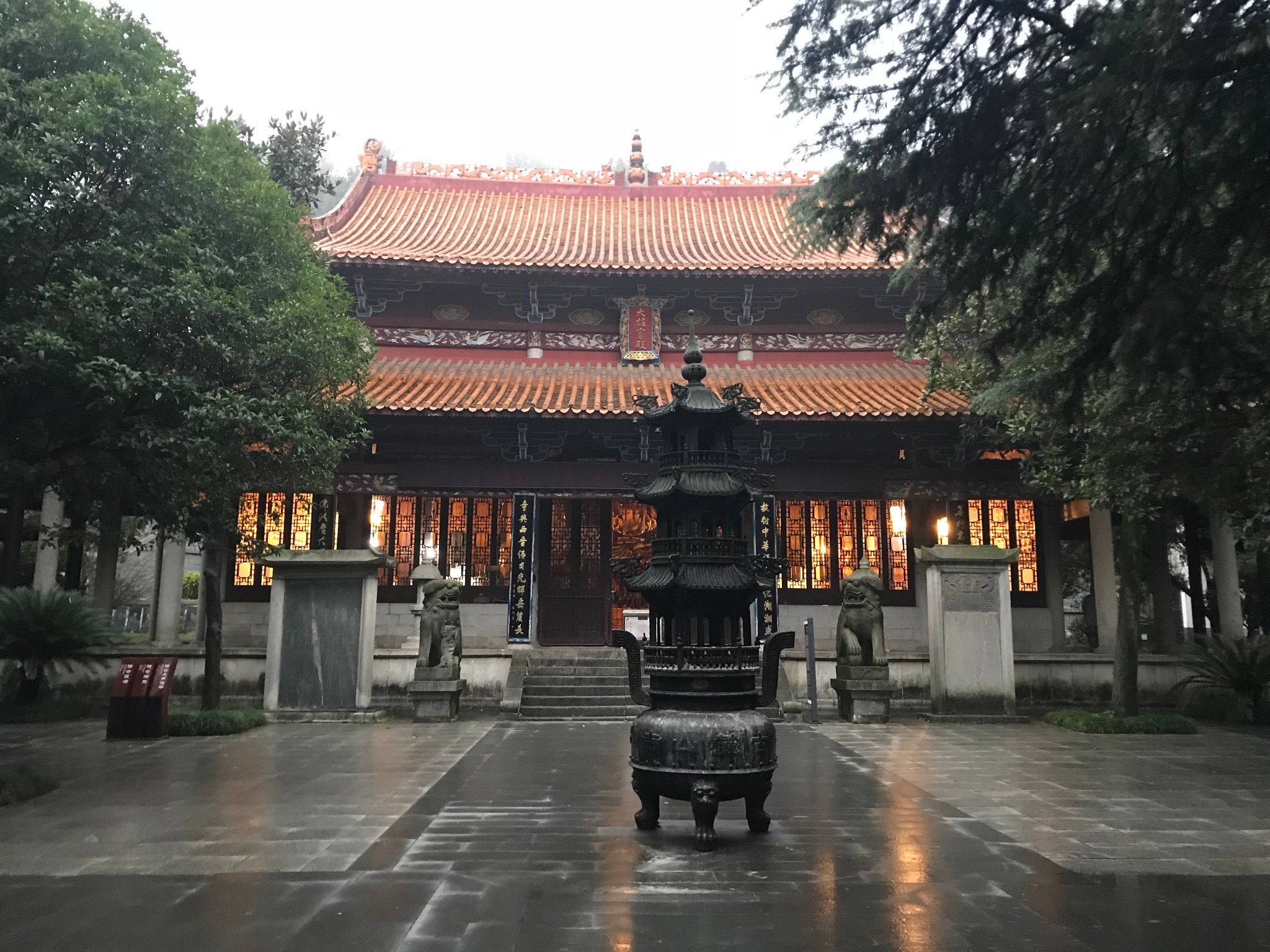 岳麓山国家重点风景名胜区-古麓山寺 