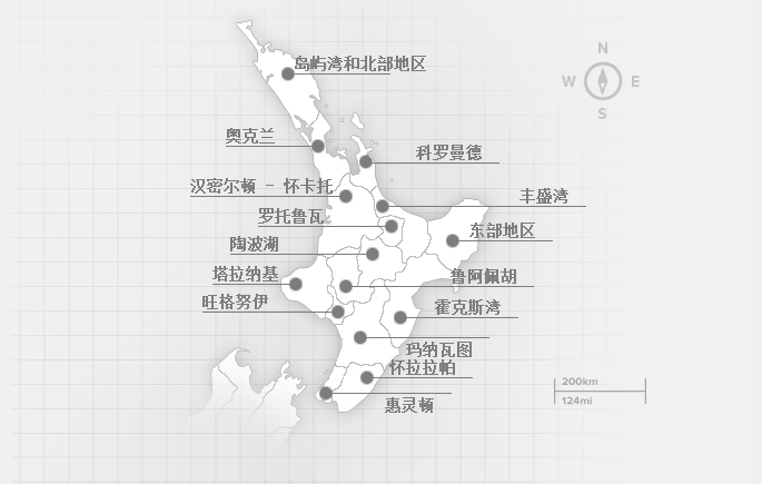               新西兰北岛地图.