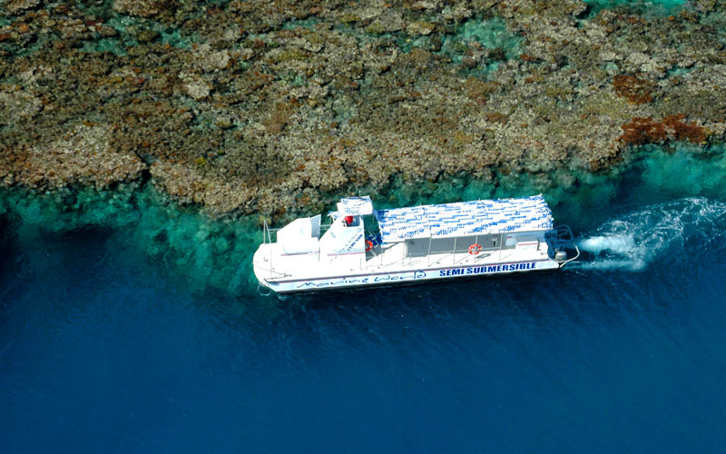 凯恩斯魔幻丽礁号reefmagic摩尔礁一日游高速航行直达大堡礁5小时