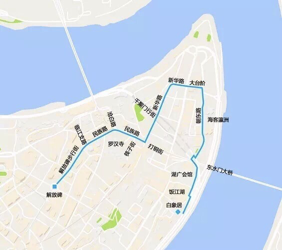 山城第三步道和解放碑路线规划