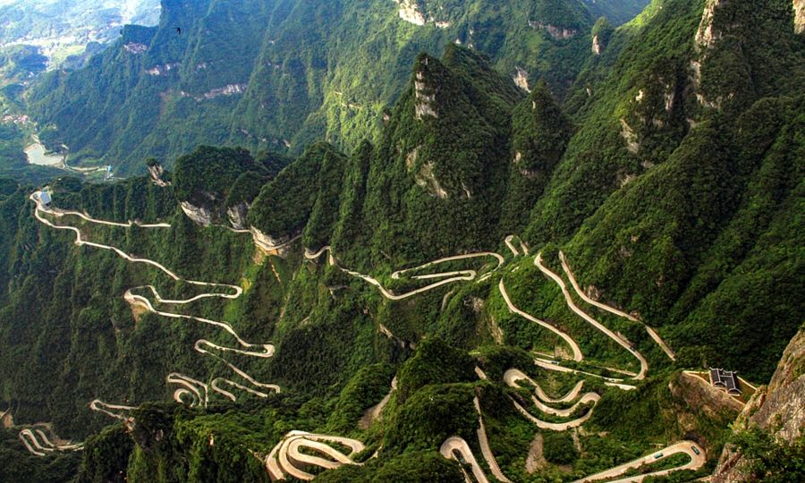 真正的99道拐,这条湖南