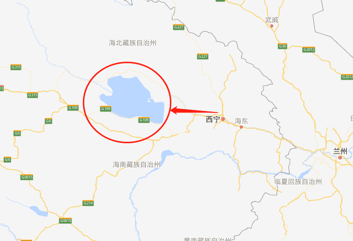             青海湖地理位置