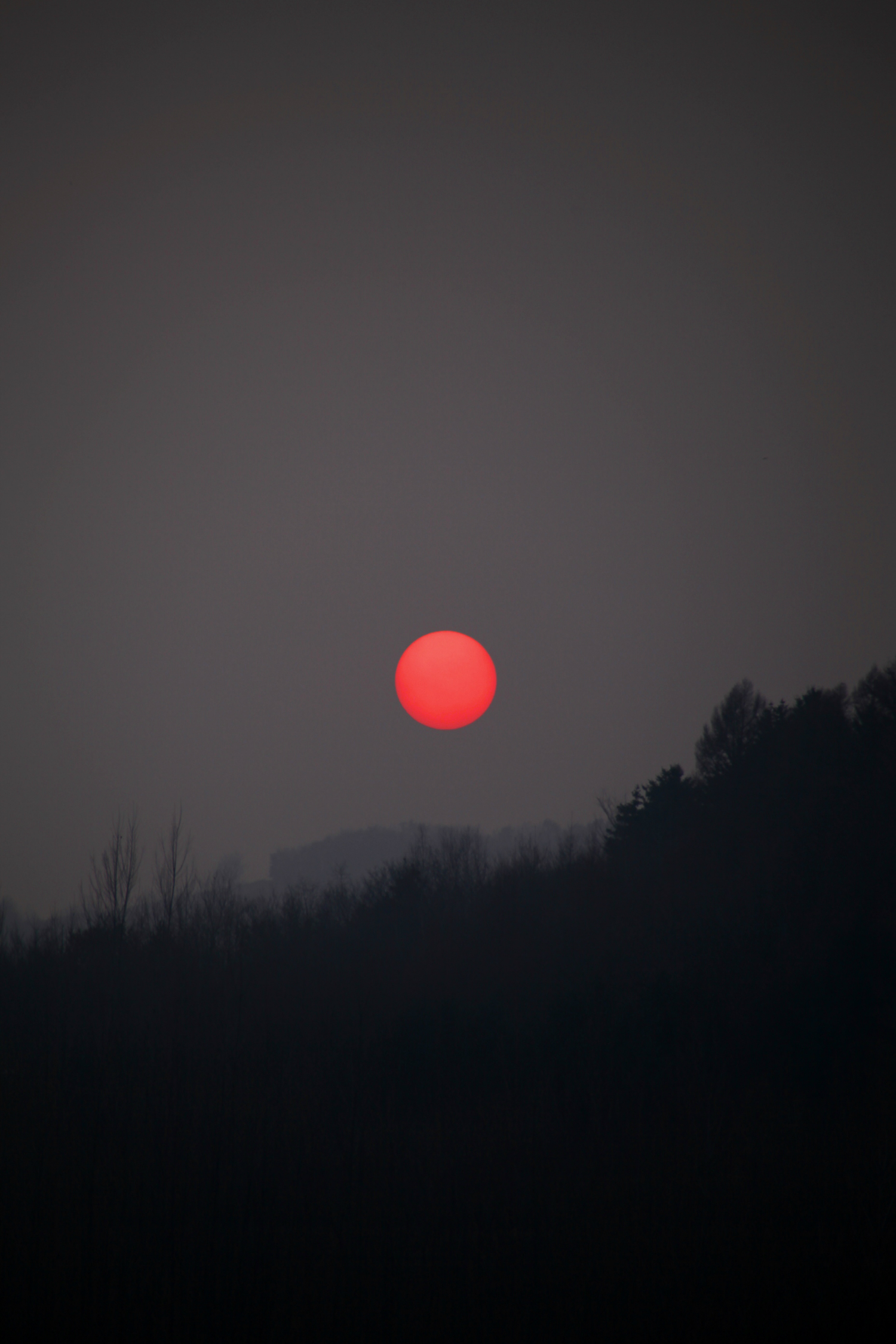 夕阳落山了