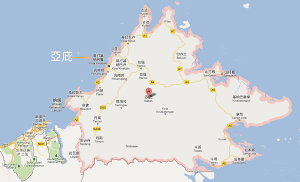 1980沙巴州gdp_马来西亚沙巴州地图(3)