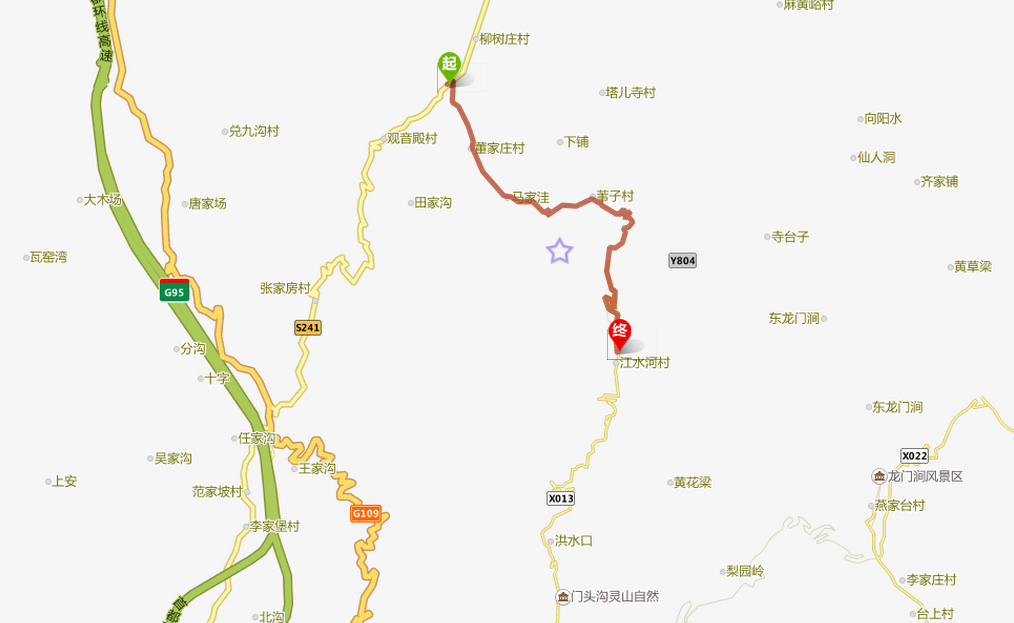 自驾在北京门头沟及河北怀来县的的乡间风景路上