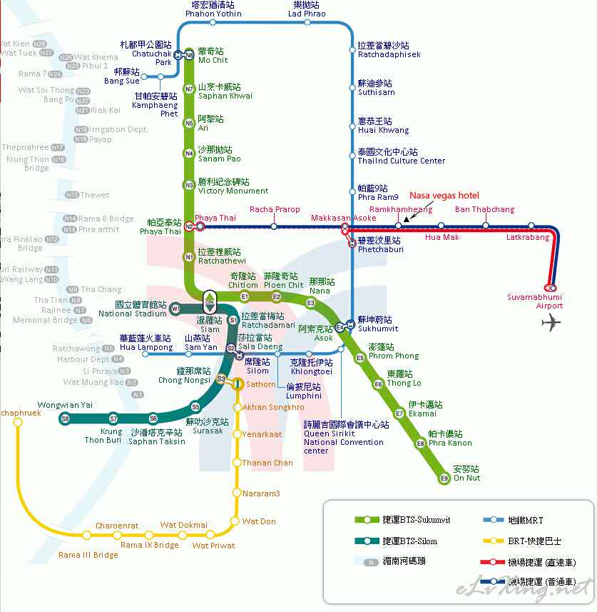 曼谷机场到购物中心的距离远吗?交通方便不?