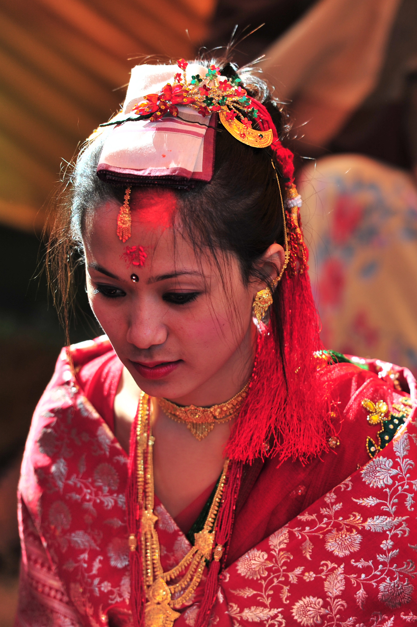 美丽的尼泊尔新娘