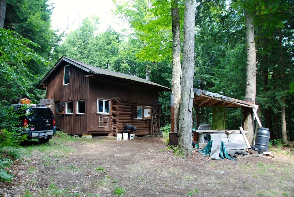 peaceful cabin in the woods