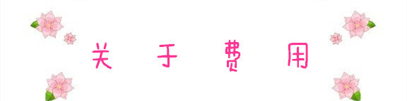 关于费用 关于费用