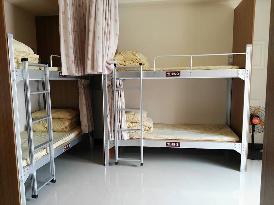 近集集火车站-六人房竹室b1(一个床位)-旅安背包客民宿驿站