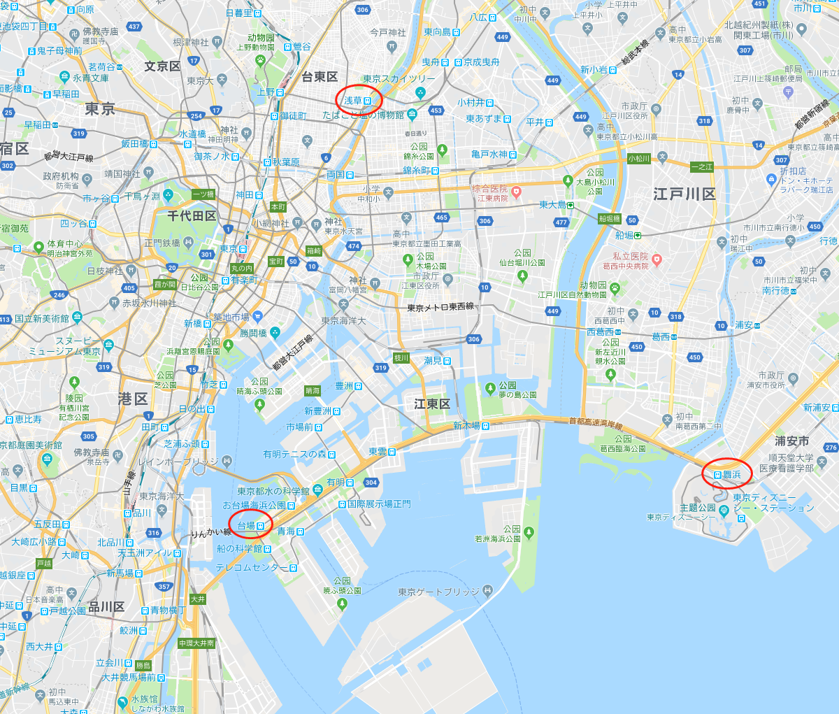 日本东京湾地图位置图片