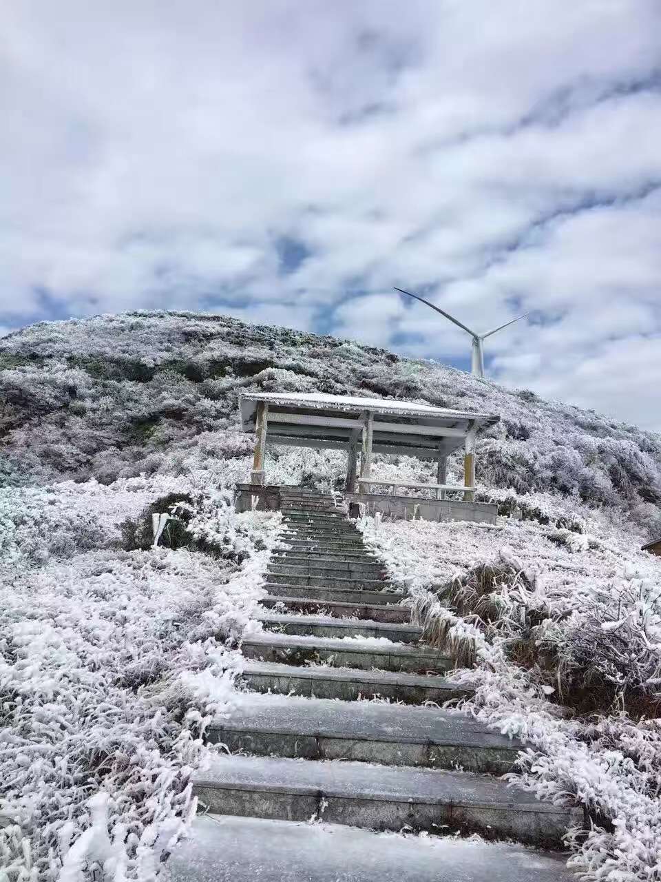 新化大熊山冬天图片