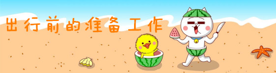 出行前的准备工作 出行前的准备工作